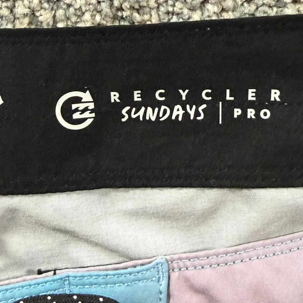 Billabong Recycler Sundays Pro Board‎ Shorts Mens 34 Black 4-Way Stretch Surf